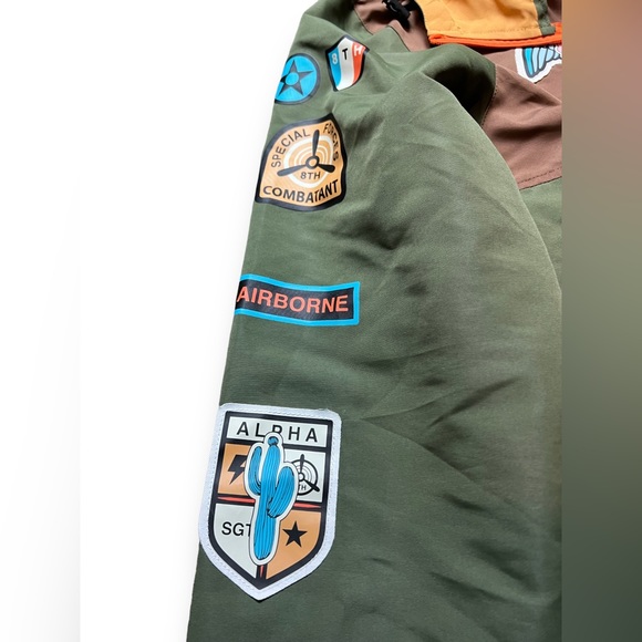 Men’s 8ighth Dstrkt Military hooded Anorak pullover windbreaker, Size XL - Picture 4 of 13